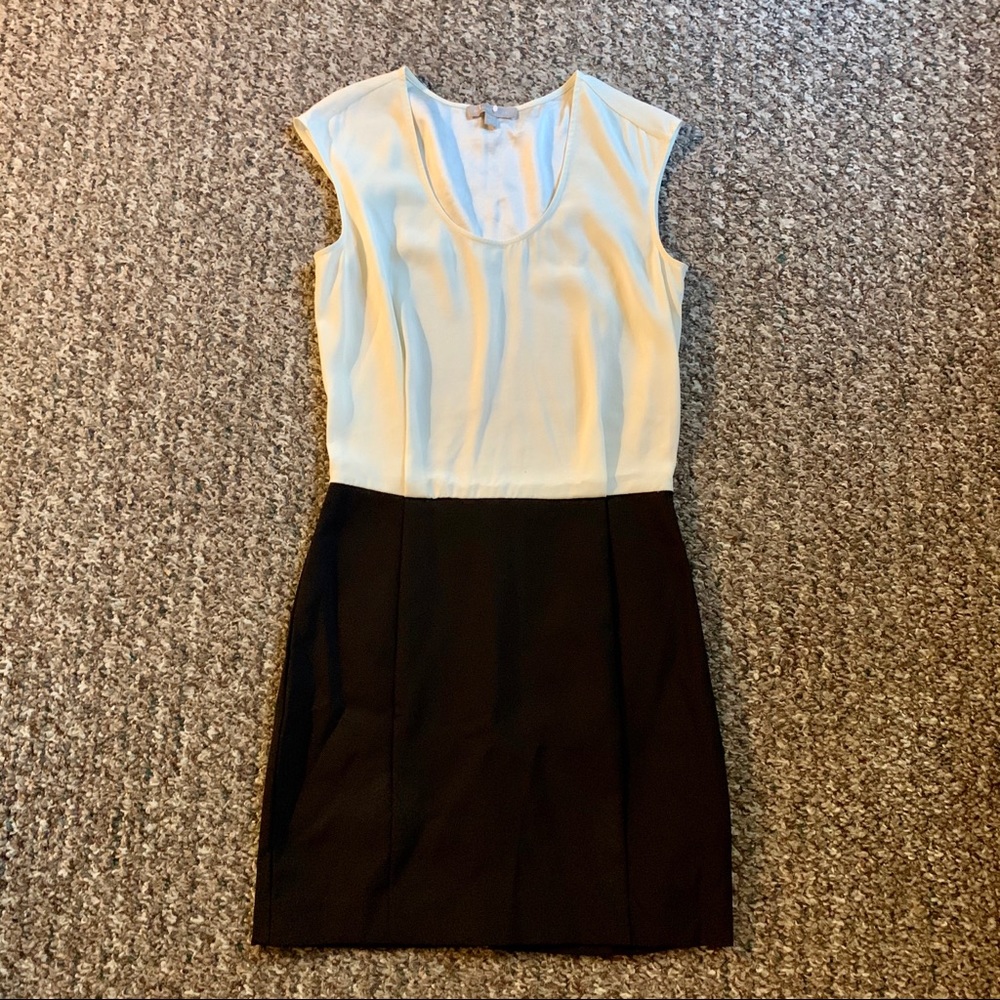 Banana Republic Cream and Black Dress NWOT